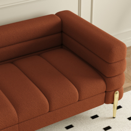 2300mm Boucle Modular L-Shaped Couch with Chaise Modern 3-Seater Sofa - thumbnail 9