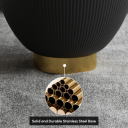 500mm Round Sintered Stone Leather Drum Coffee Table - thumbnail 9