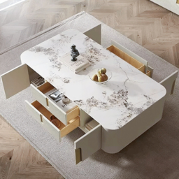 Artus Sintered Stone TV Stand & Coffee Table Set - thumbnail 9