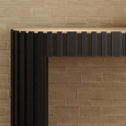 "Aura 60"" Ash Wood Fluted Black Console Table With Sintered Stone Top" - thumbnail 9