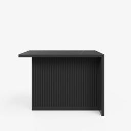 Modern 127 cm Matte Sintered Stone Kitchen Island with Storage, Black - thumbnail 9