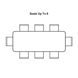 2000mm Contemporary Rectangle Dining Table in Gold for 8 Seaters with Stone Top - thumbnail 9