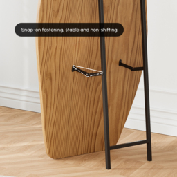 Freestanding Mirror with Wooden Frame in Dark Brown, Organic Shape, 160 cm High, Modern Style ???????? British English - thumbnail 9