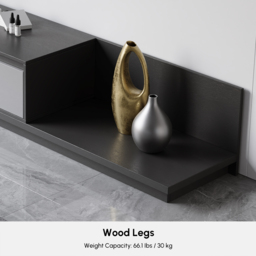 Fero Grey Extendable TV Stand with 2 Drawers(120 - 200 cm) - thumbnail 8