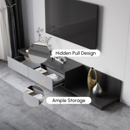 Fero Grey Extendable TV Stand with 2 Drawers(120 - 200 cm) - thumbnail 9