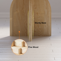 Round Dining Table Natural Solid Wood Tabletop Pedestal Base for 4 Modern - thumbnail 5