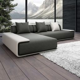 Doart 2850mm Cotton & Linen 4-Seater Modern Corner Modular Sectional Sofa L-Shaped - thumbnail 1