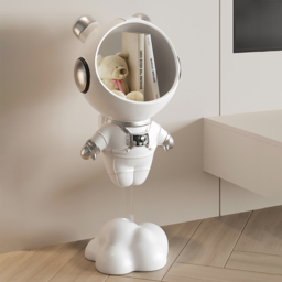 Modern White Astronaut Side Table Floor Figurine End Table Storage Decoration - thumbnail 1