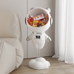 Modern White Astronaut Side Table Floor Figurine End Table Storage Decoration - thumbnail 2