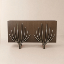 1600mm Sideboard Branch Design Mid Century Modern Buffet with 2 Doors 2 Shelves - thumbnail 9