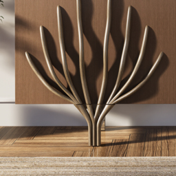 1600mm Sideboard Branch Design Mid Century Modern Buffet with 2 Doors 2 Shelves - thumbnail 6