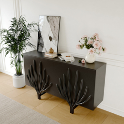 1600mm Sideboard Branch Design Mid Century Modern Buffet with 2 Doors 2 Shelves - thumbnail 2