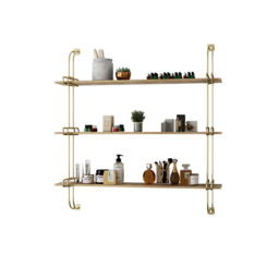 3-Tier Luxury Floating Shelves Wall Shelf in MDF Wall Mounted Shelves - thumbnail 8