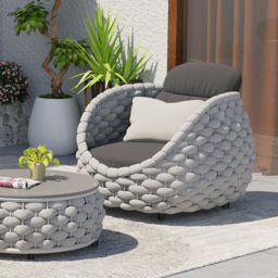 Smokeless Propane Outdoor Fire Pit Table Round Patio Furniture Firepit in Aluminium Alloy (3500 mm High) - thumbnail 7