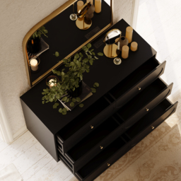 1200 mm Modern Natural 6-Drawer Dresser with Charging Station - thumbnail 6