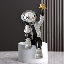 610mm Resin Astronaut Star Sculpture Figurine Ornament Art Decor Living Room Bedroom - thumbnail 2