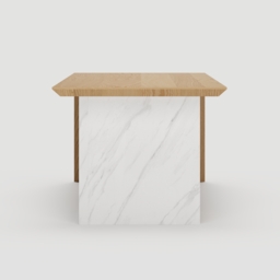 Modern White & Natural Wooden Home Office Desk with Movable File Cabinet Office Furniture (1520mm) - thumbnail 7