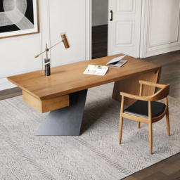 Modern Dining Chairs Upholstered Leather Curved Back Walnut Wooden Armchair Dining Room Chairs - thumbnail 6