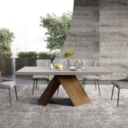 "63""-79"" Rectangle Dining Table Extendable Wood for 8 Person Farmhouse Style Gray Dining Room Table" - thumbnail 4