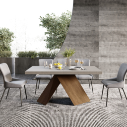"63""-79"" Rectangle Dining Table Extendable Wood for 8 Person Farmhouse Style Gray Dining Room Table" - thumbnail 5