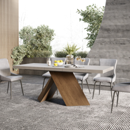 "63""-79"" Rectangle Dining Table Extendable Wood for 8 Person Farmhouse Style Gray Dining Room Table" - thumbnail 6