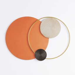 Modern Big Metal Geometric Circles Wall Decor Unique Home Living Room Hanging Wall Art - thumbnail 8
