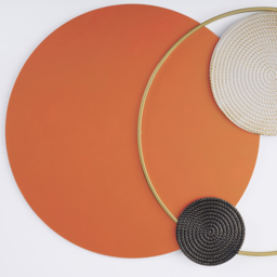 Modern Big Metal Geometric Circles Wall Decor Unique Home Living Room Hanging Wall Art - thumbnail 9