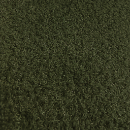 Japandi Dark Green Boucle Accent Chair Shaggy Armchair for Living Room - thumbnail 7
