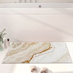 2 Pieces Modern Marble Washable Kitchen Runner Mats Non-slip absorbent Kitchen Mat Set - thumbnail 6