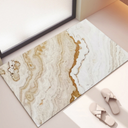 2 Pieces Modern Marble Washable Kitchen Runner Mats Non-slip absorbent Kitchen Mat Set - thumbnail 5
