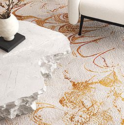 Gradient Gold Abstract Living Room Carpet Machine Washable Non-slip Waterproof Area Rug - thumbnail 9