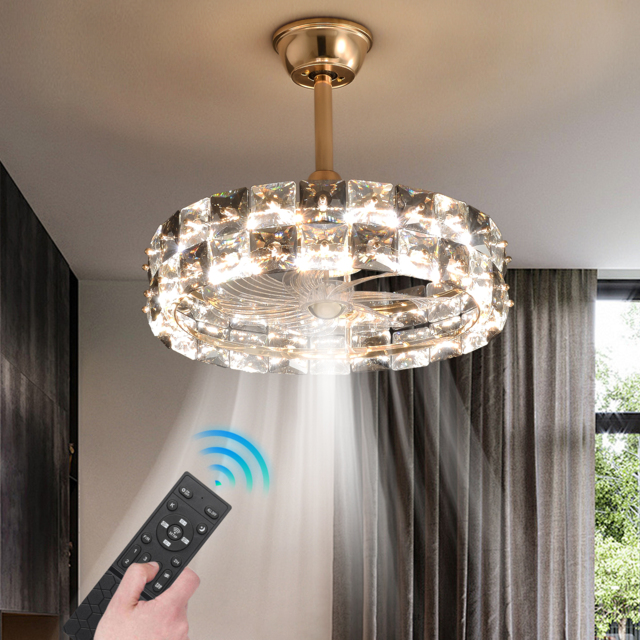 Homary Lamp with Fan - Living Room Ceiling Fan With LED Light - Modern Ceiling Fan Light - image 1