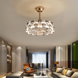 Homary Lamp with Fan - Living Room Ceiling Fan With LED Light - Modern Ceiling Fan Light - thumbnail 4