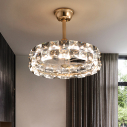 Homary Lamp with Fan - Living Room Ceiling Fan With LED Light - Modern Ceiling Fan Light - thumbnail 2