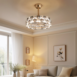 Homary Lamp with Fan - Living Room Ceiling Fan With LED Light - Modern Ceiling Fan Light - thumbnail 8