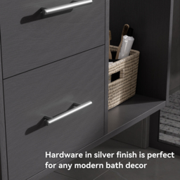 900mm Floating Bathroom Vanity with Sintered Stone Vessel Sink with 2 Drawers - thumbnail 5