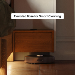 Solid Wood Bed with Leather Extended Headboard & Floating Smart Nightstand Set - thumbnail 6