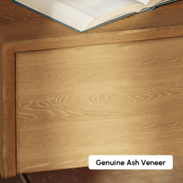 Solid Wood Bed with Leather Extended Headboard & Floating Smart Nightstand Set - thumbnail 5