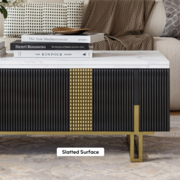 Grovyn 120 cm Fluted Lift-Top Coffee Table with 2 Drawers - thumbnail 9