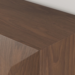1803mm Modern Walnut&Yellow Sideboard Kitchen Cabinet with djustable Shelves - thumbnail 6