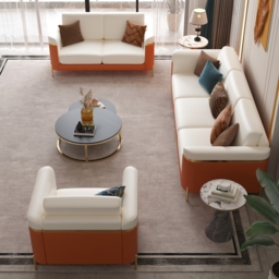 3 PCS Vertex Sofa Set with Chair Modern Living Room Sofa Set with Cushion - thumbnail 3