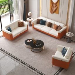 3 PCS Vertex Sofa Set with Chair Modern Living Room Sofa Set with Cushion - thumbnail 2
