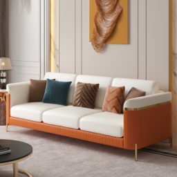 3 PCS Vertex Sofa Set with Chair Modern Living Room Sofa Set with Cushion - thumbnail 6