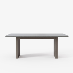 11 Pieces Gray Aluminum Outdoor Patio Dining Set with Extendable Table and Woven Armchai - thumbnail 7
