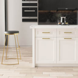 1830 mm Large White Kitchen Island with Storage Modern Kitchen Cabinet - thumbnail 9