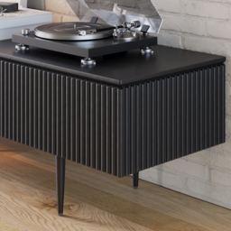 Modern 2000mm TV Stand with Drawers Line Media Console with Black Metal Legs - thumbnail 5