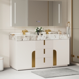 Artis 150 cm Double Bathroom Vanity with Sink, Sintered Stone top, Ample Storage - thumbnail 2