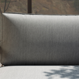 Ropipe Boho 1-Seater Khaki Woven Rope Garden Patio Swing Sofa with Grey Cushion - thumbnail 9