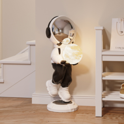 "28.8"" Astronaut Floor Sculpture Figurine Ornament Art Decor with Ball Lamp USB Charging" - thumbnail 2