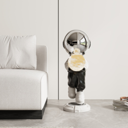 "28.8"" Astronaut Floor Sculpture Figurine Ornament Art Decor with Ball Lamp USB Charging" - thumbnail 4